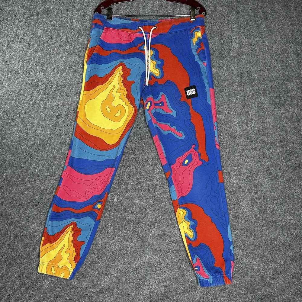 Ugg Malachi Topo Joggers Mens Size Medium Multicolor‎ Abstract